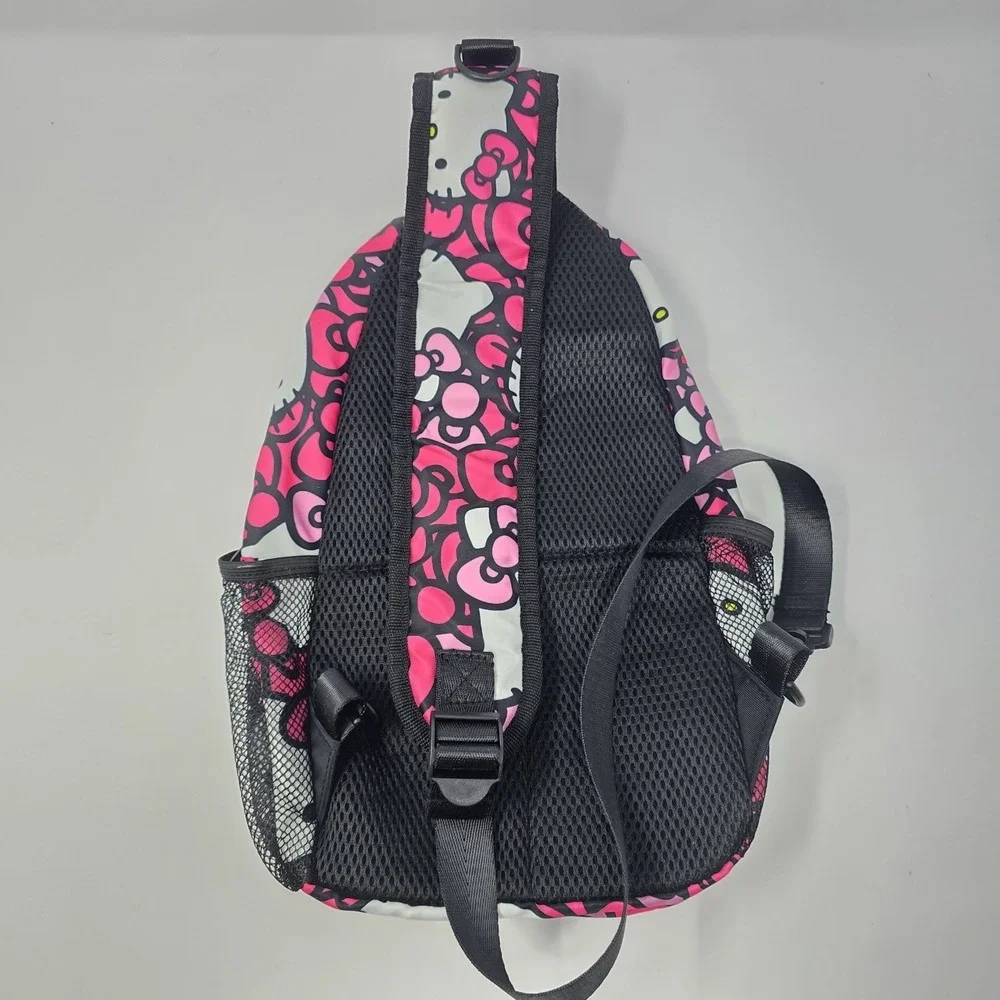 Hello Kitty Sling Bag Pink All Over Print Crossbody Backpack Sanrio Travel Bag